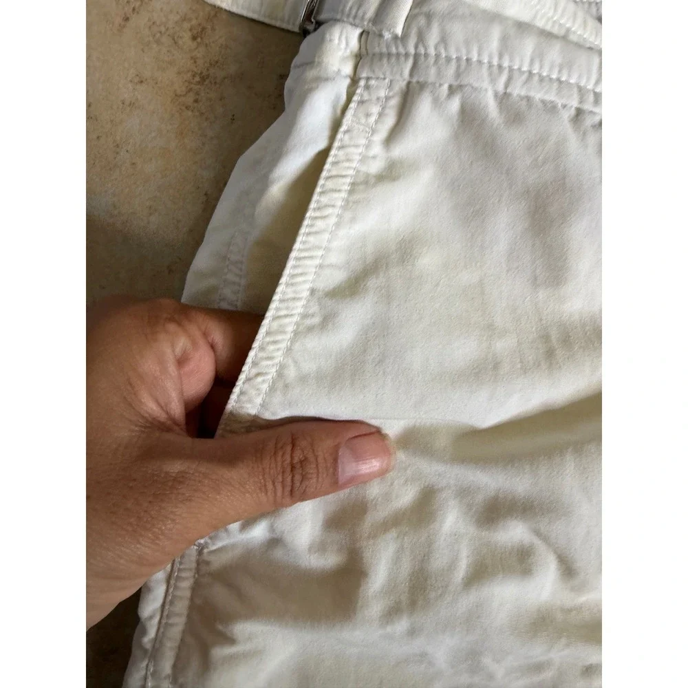 Orlebar Brown Dane II Mens Swim Shorts Off White Adjustable Side Fasteners 38